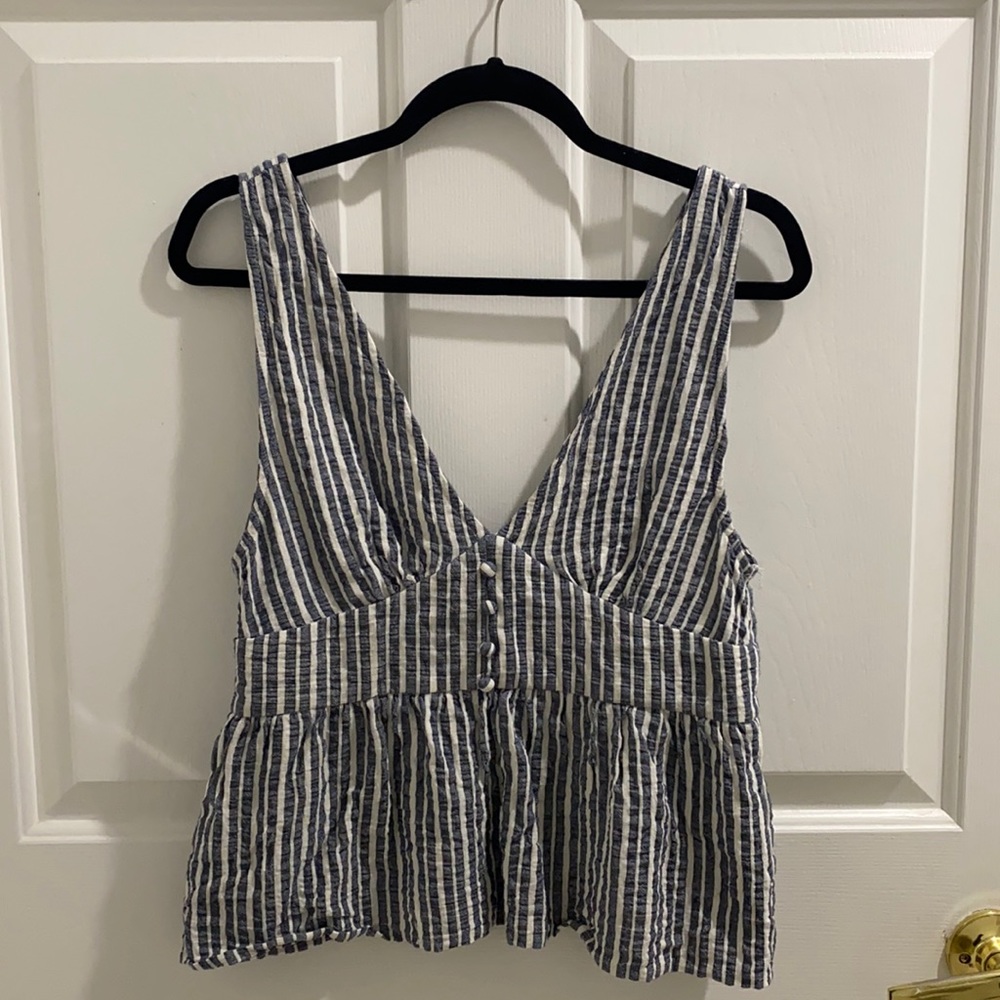 Striped going out top